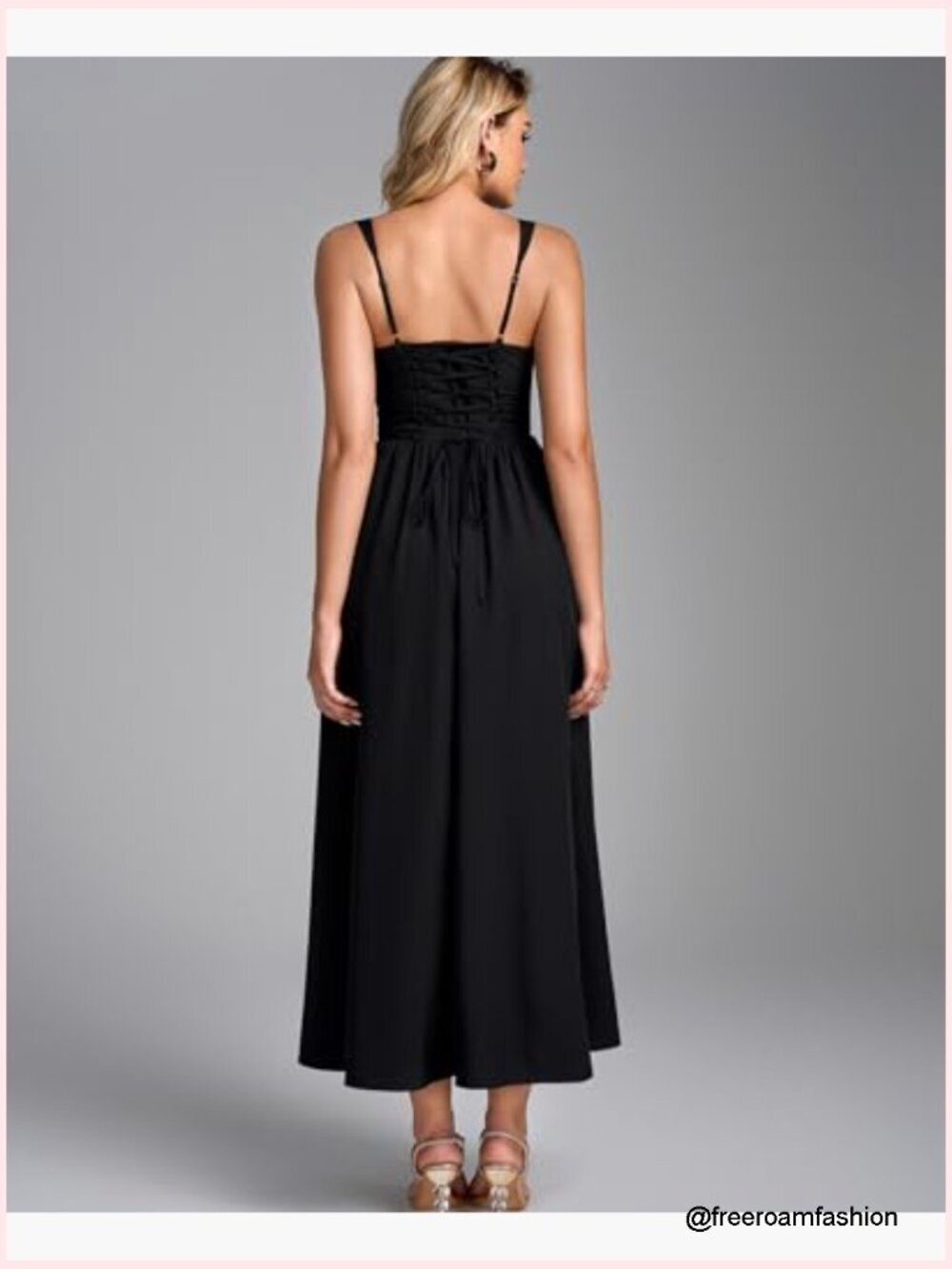 Midi Corset Dress Sweetheart Neckline Lace Up Back Formal Wedding Guest - Picture 3 of 6